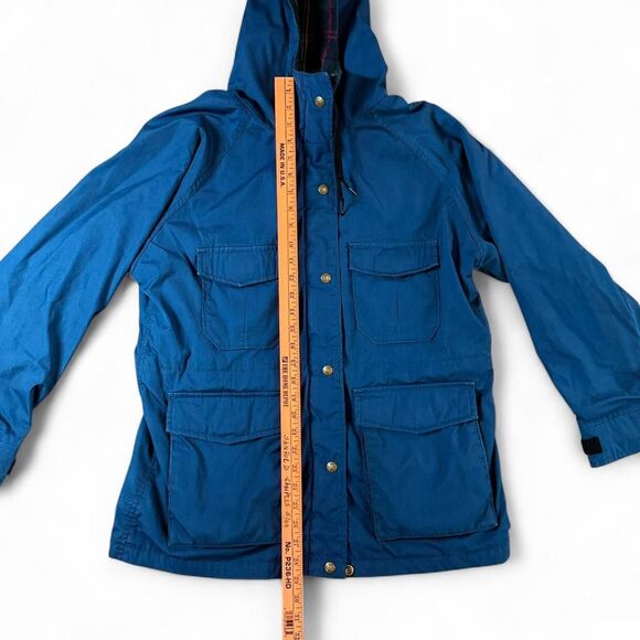 Vintage Eddie Bauer Wool Blue Jacket Coat Medium - Picture 2 of 6